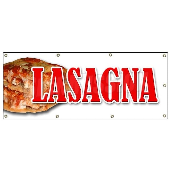 Signmission LASAGNA BANNER SIGN italian food casserole signs spaghetti pizza B-96 Lasagna - main